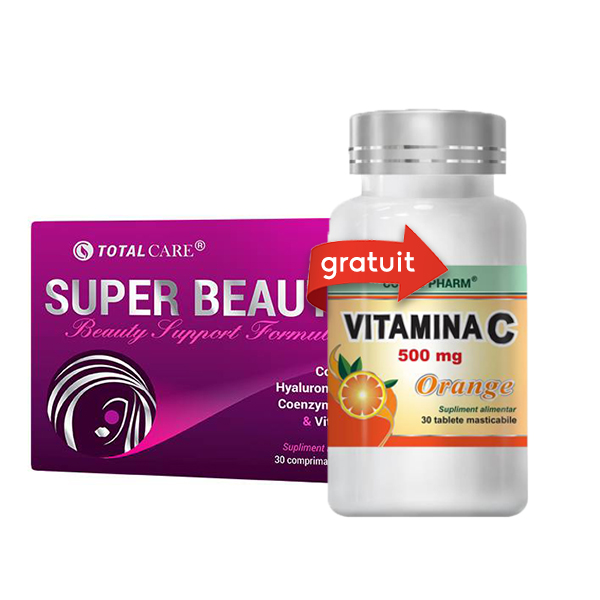 Pachet Super Beauty - 30 tb + Vitamina C Orange - 30 (gratis) Cosmo Pharm